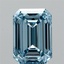 3.69 Ct. Fancy Vivid Blue Emerald Lab Grown Diamond