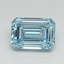 1.50 Ct. Fancy Intense Blue Emerald Lab Grown Diamond