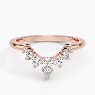 Lunette Diamond Ring (3/8 ct. tw.) in 14K Rose Gold