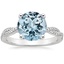 18K White Gold Petite Luxe Twisted Vine Diamond Ring (1/4 ct. tw.), smalltop view