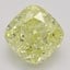 2.53 Ct. Fancy Intense Yellow Cushion Diamond
