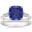 Platinum Symphony Diamond Ring (1/2 ct. tw.) with Petite Comfort Fit Wedding Ring