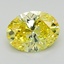 1.53 Ct. Fancy Intense Yellow Oval Lab Grown Diamond