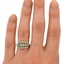 The Marivel Ring, smallzoomed in top view on a hand
