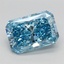 1.58 Ct. Fancy Vivid Blue Radiant Lab Grown Diamond
