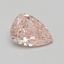 0.64 Ct. Fancy Intense Pink Pear Lab Grown Diamond