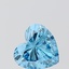 0.99 Ct. Fancy Vivid Blue Heart Lab Grown Diamond