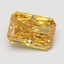 1.31 Ct. Fancy Vivid Brownish Yellow Radiant Lab Grown Diamond