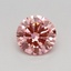 0.36 Ct. Fancy Vivid Pink Round Lab Grown Diamond