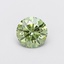 1.57 Ct. Fancy Vivid  Green Round Lab Grown Diamond