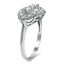 The Suvi Ring, smalltop view on a hand