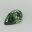 0.97 Ct. Fancy Vivid Green Pear Lab Grown Diamond