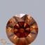 0.5 Ct. Fancy Orange Round Lab Grown Diamond