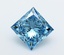 4.00 Ct. Fancy Vivid  Blue Princess Lab Grown Diamond