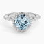 18K White Gold Marseille Halo Diamond Ring (1/2 ct. tw.), smalltop view