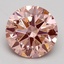 3.20 Ct. Fancy Intense Pink Round Lab Grown Diamond