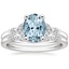 18KW Aquamarine Verbena Diamond Bridal Set (1/4 ct. tw.), smalltop view