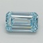 1.08 Ct. Fancy Intense Blue Emerald Lab Grown Diamond