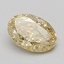 1.08 Ct. Fancy Vivid Yellow Oval Lab Grown Diamond