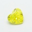 0.56 Ct. Fancy Vivid  Yellow Heart Lab Grown Diamond