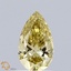 0.71 Ct. Fancy Intense  Yellow Pear Lab Grown Diamond