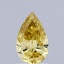 0.40 Ct. Fancy Intense  Yellow Pear Lab Grown Diamond