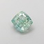 1.01 Ct. Fancy Intense  Green Cushion Lab Grown Diamond