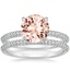 18KW Morganite Valencia Diamond Bridal Set (5/8 ct. tw.), smalltop view