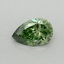 0.36 Ct. Fancy Vivid Green Pear Lab Grown Diamond