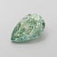 1.30 Ct. Fancy Vivid  Green Pear Lab Grown Diamond