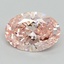 2.66 Ct. Fancy Intense Pink Oval Lab Grown Diamond