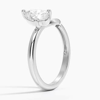 Pear Lab Diamond Duo Stacking Ring (1 ct. tw.) in Platinum