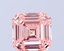 3.02 Ct. Fancy Intense Pink Asscher Lab Grown Diamond