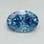 2.01 Ct. Fancy Vivid Blue Oval Lab Grown Diamond