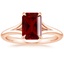 14K Rose Gold Reverie Solitaire Ring, smalltop view