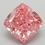 2.46 Ct. Fancy Vivid Pink Cushion Lab Grown Diamond