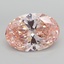 8.72 Ct. Fancy Vivid  Pink Oval Lab Grown Diamond