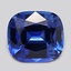 8.6x7.7mm  Blue  Cushion   Sapphire, smalltop view