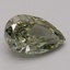 3.42 Ct. Fancy Vivid Green Pear Lab Grown Diamond