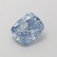 1.01 Ct. Fancy Vivid  Blue Cushion Lab Grown Diamond