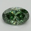 2.01 Ct. Fancy Vivid Pacific Green Oval Lab Grown Diamond