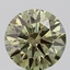 1.88 Ct. Fancy Vivid  Green Round Lab Grown Diamond