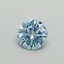 0.33 Ct. Fancy Vivid Blue Round Lab Grown Diamond