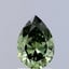 1.02 Ct. Fancy Vivid Green Pear Lab Grown Diamond