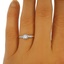 The Olivienne Ring, smalltop view on a hand
