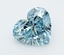 3.01 Ct. Fancy Vivid  Blue Heart Lab Grown Diamond