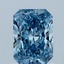 1.14 Ct. Fancy Vivid Blue Radiant Lab Grown Diamond
