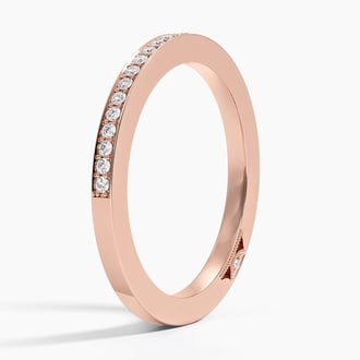 Tacori Dantela Diamond Ring (1/8 ct. tw.) in 18K Rose Gold