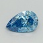 1.08 Ct. Fancy Vivid Blue Pear Lab Grown Diamond