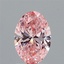 1.57 Ct. Fancy Vivid Pink Oval Lab Grown Diamond